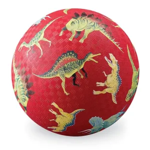 Crocodile Creek Playground Ball Dinosaurs Red - 7inch