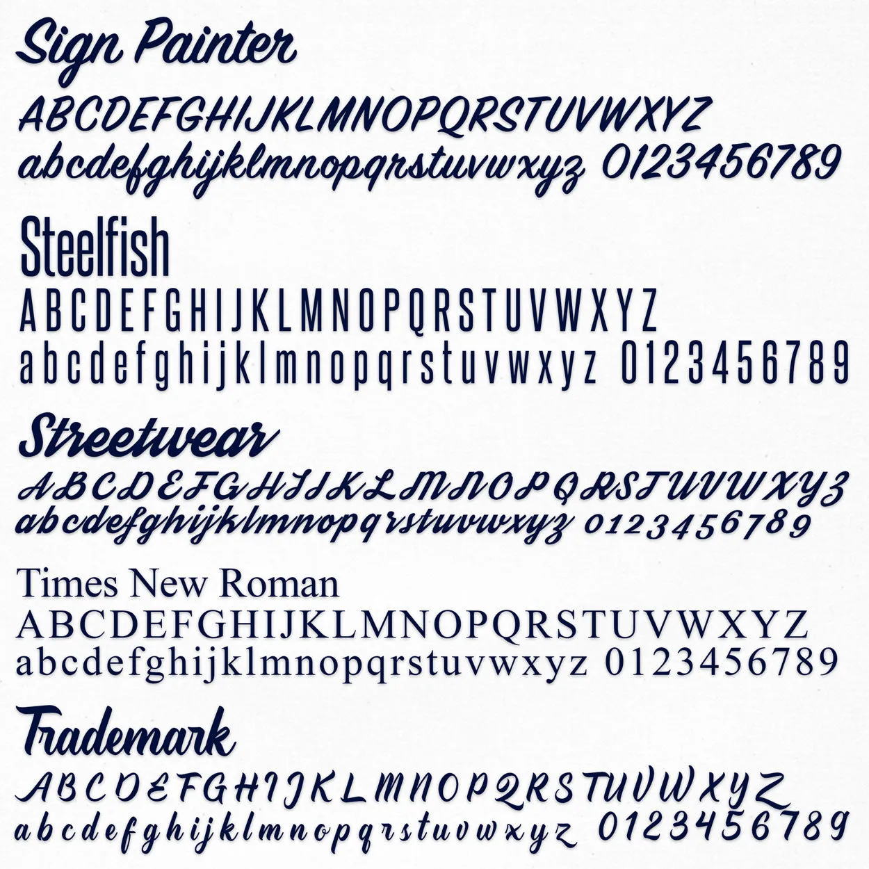 Curved Company Name   Straight Line Decal, 2 Pack
