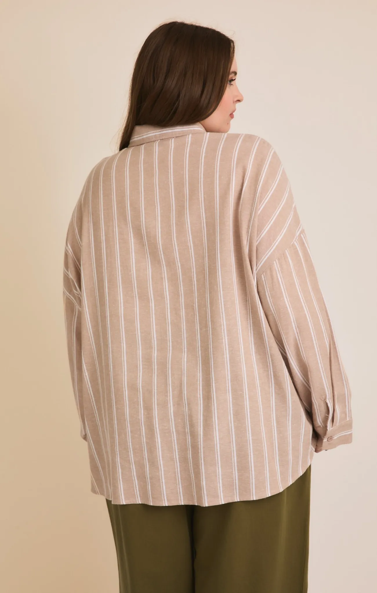 Curvy Ellis Linen Shirt
