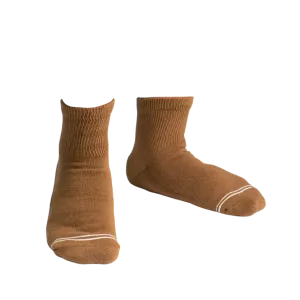 Cushioned Socks | Comfy Quarter Crew | Toasted Coconut