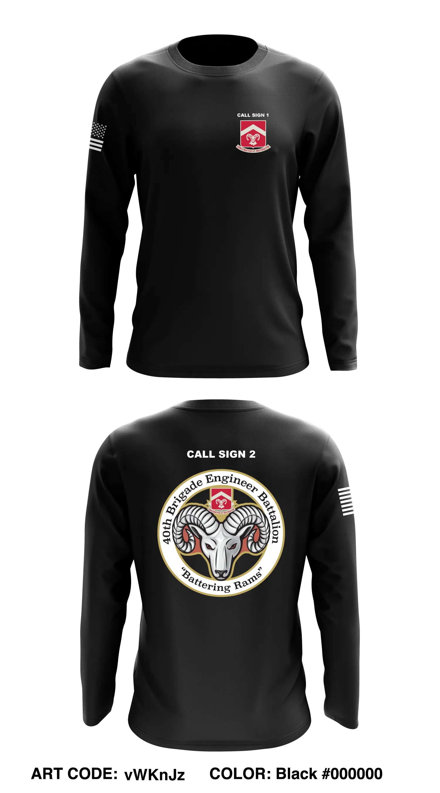 CUSTOM ABCT, 40th BEB(RAMs) 2022 Core Men's LS Performance Tee - vWKnJz