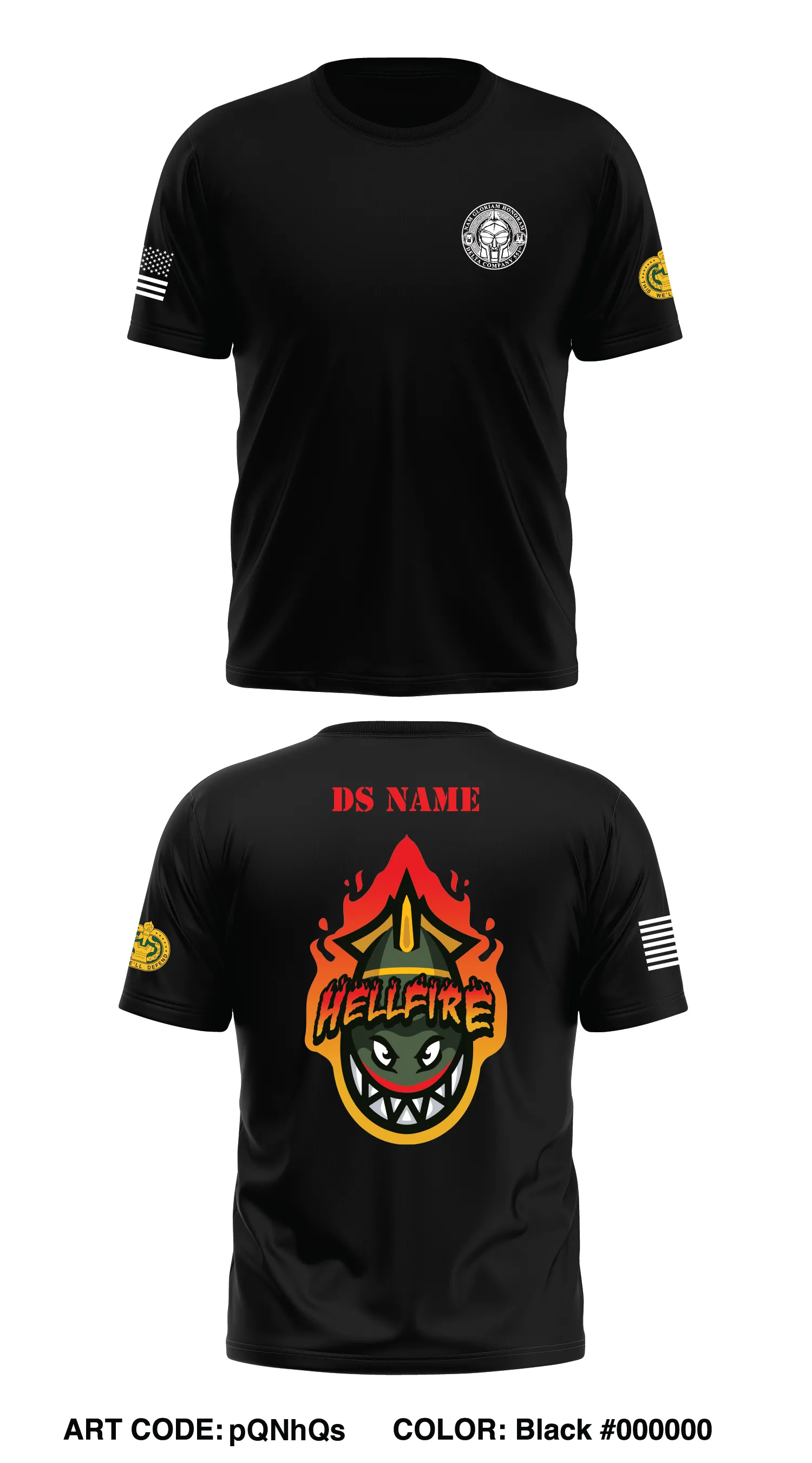 CUSTOM - HELLFIRE DCo 551 Store 1  Core Men's SS Performance Tee - pQNhQs