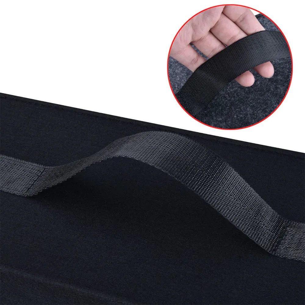 Custom Text For Soft Felt Car Bag Organizer, Compatible with All Cars, Folding Car Storage Box Non Slip Fireproof Car Trunk Organizer FM12990