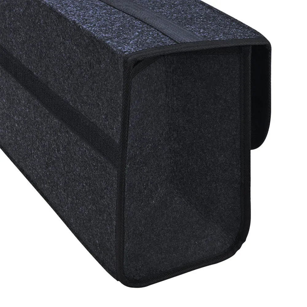 Custom Text For Soft Felt Car Bag Organizer, Compatible with All Cars, Folding Car Storage Box Non Slip Fireproof Car Trunk Organizer FM12990