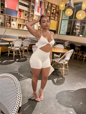 CUT OUT SHORT ROMPER