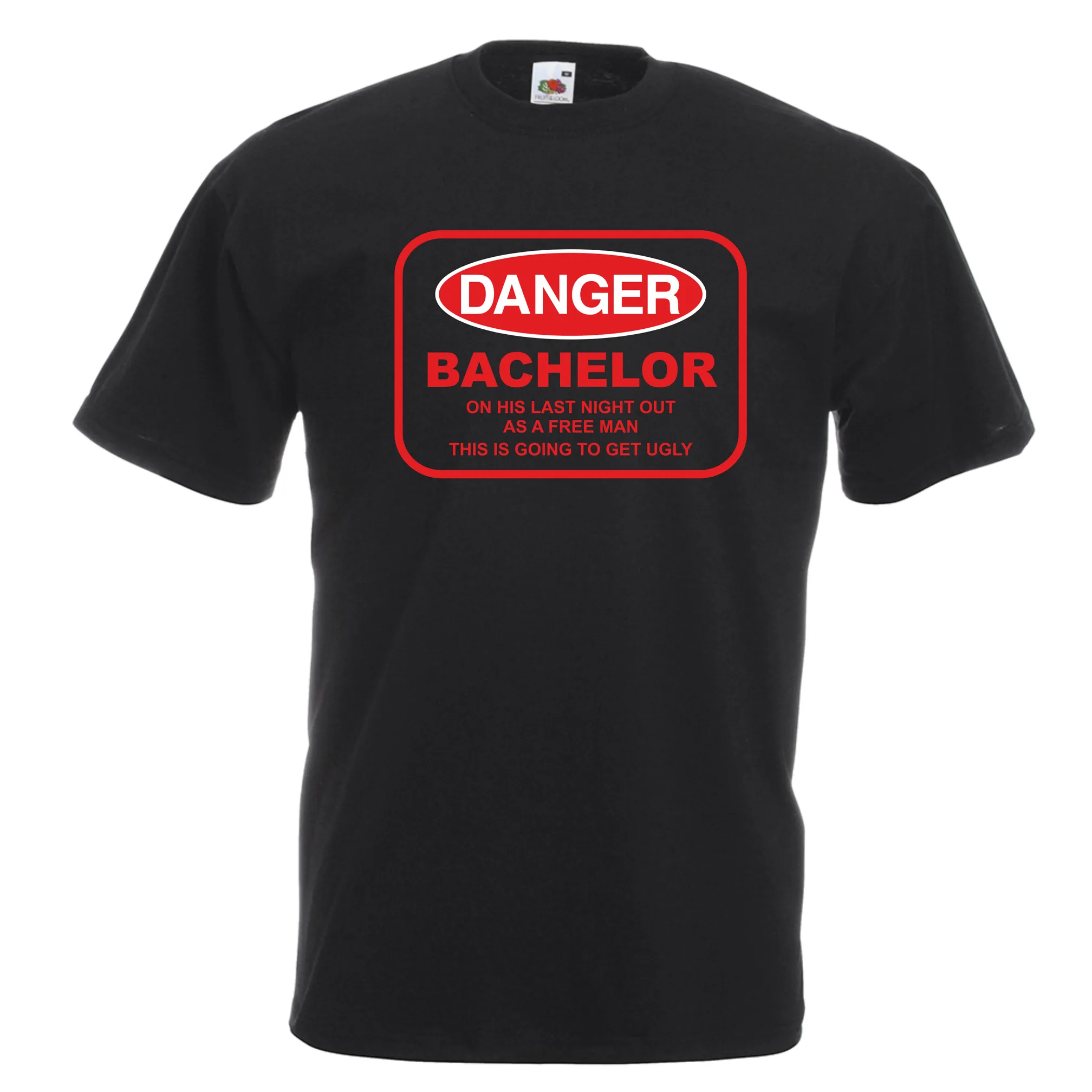 Danger Bachelor Stag T-Shirt, Personalised Gift