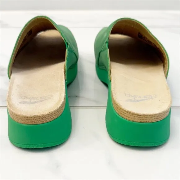 Dansko Ravyn Sandal in Lime Milled Nubuck 7