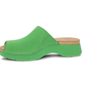 Dansko Ravyn Sandal in Lime Milled Nubuck 7