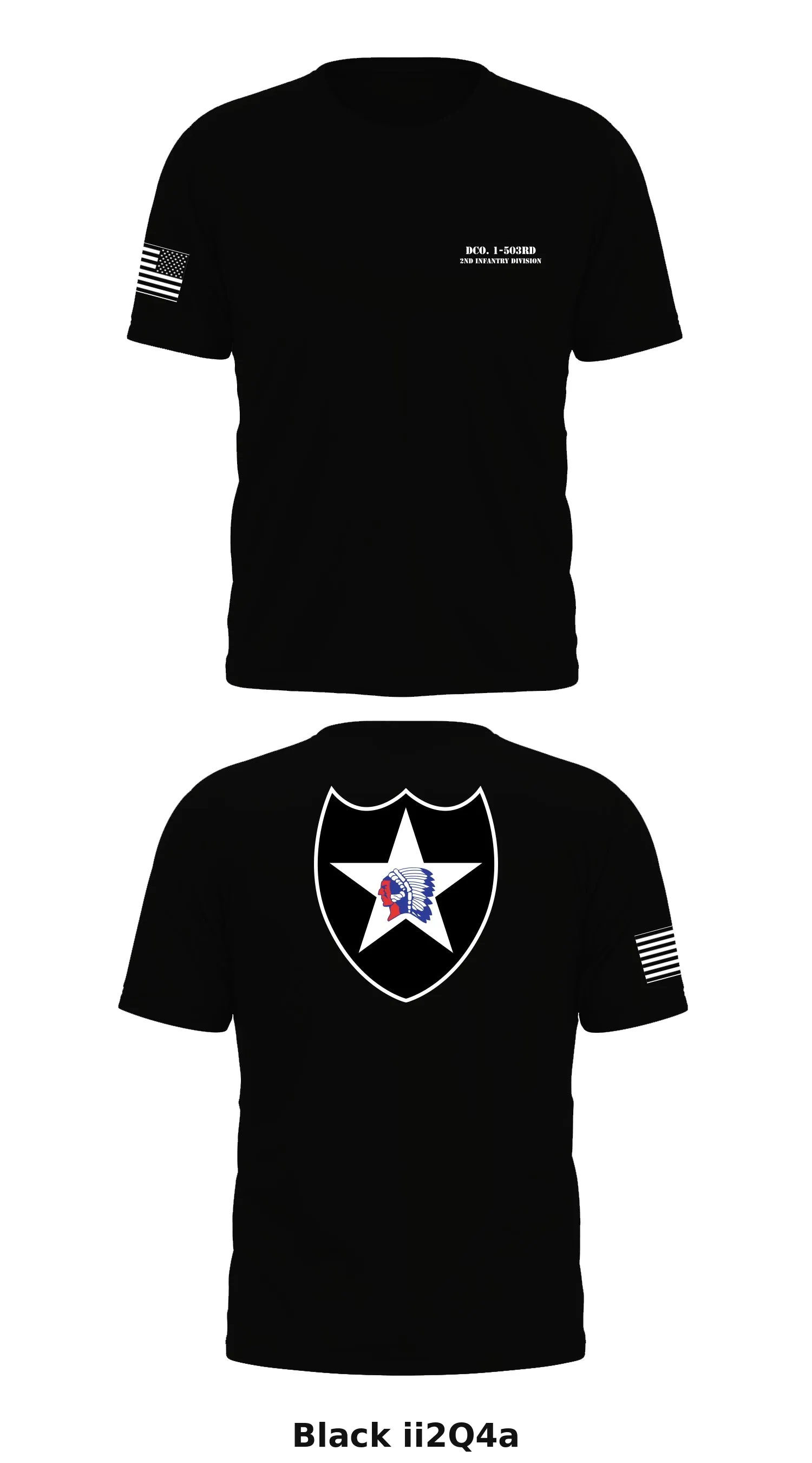 Dco. 1-503rd 2nd Infantry Division Store 1 Core Men's SS Performance Tee - ii2Q4a