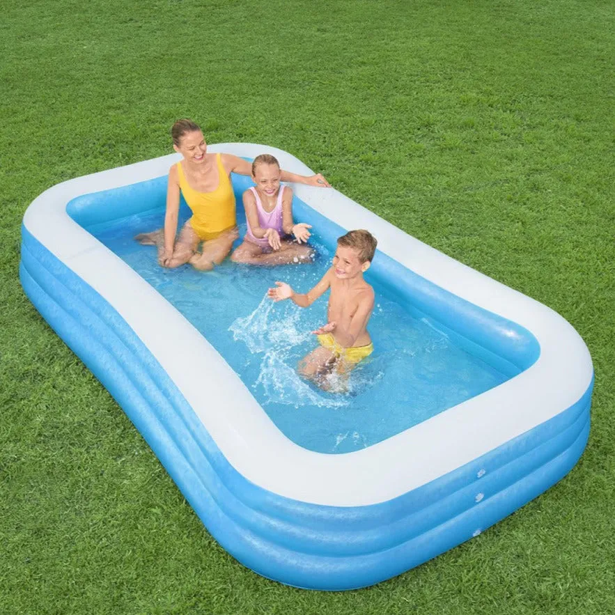 Deluxe Family Paddling Pool 3.05m x 1.83m x 56cm