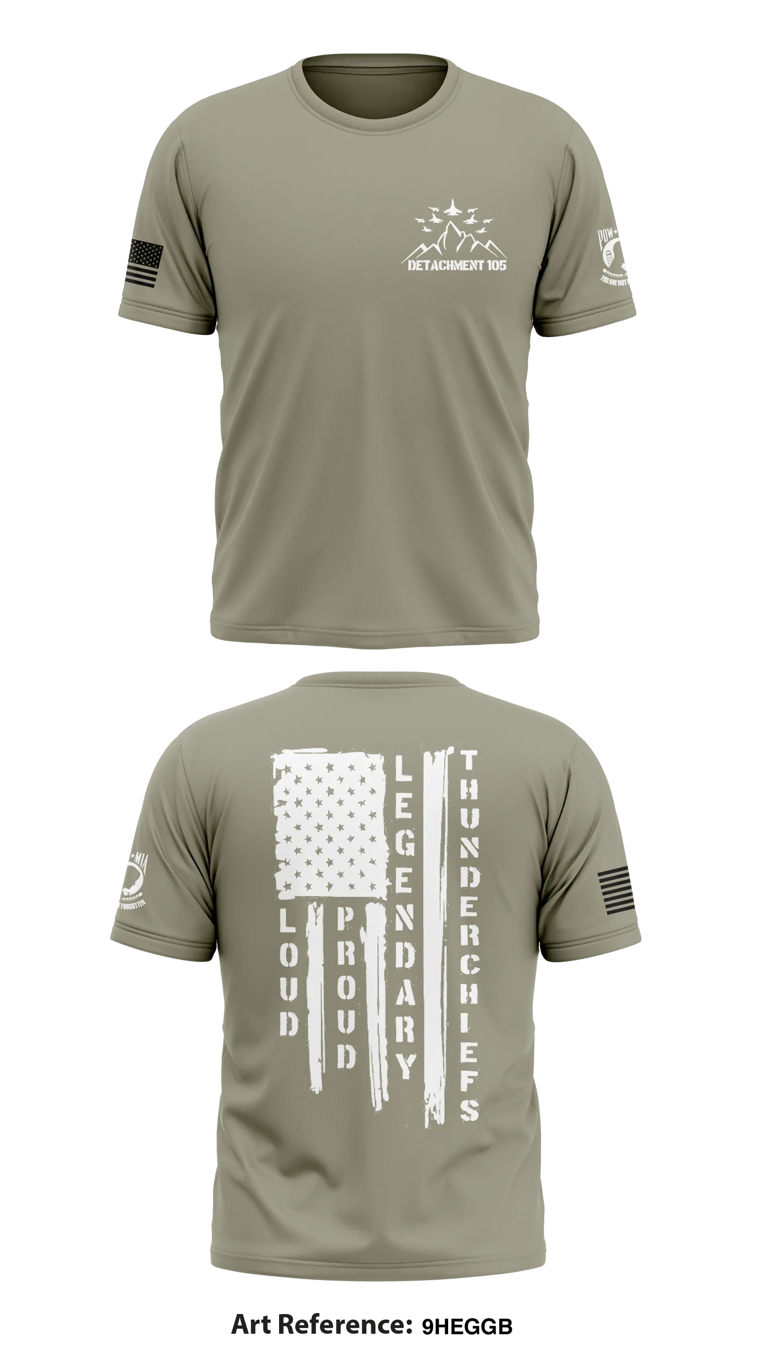 Detachment 105 Thunderchiefs Store 1 Core Men's SS Performance Tee - 9heggb