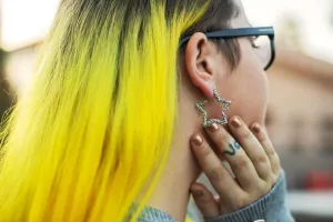Diamond Cut Star Earrings