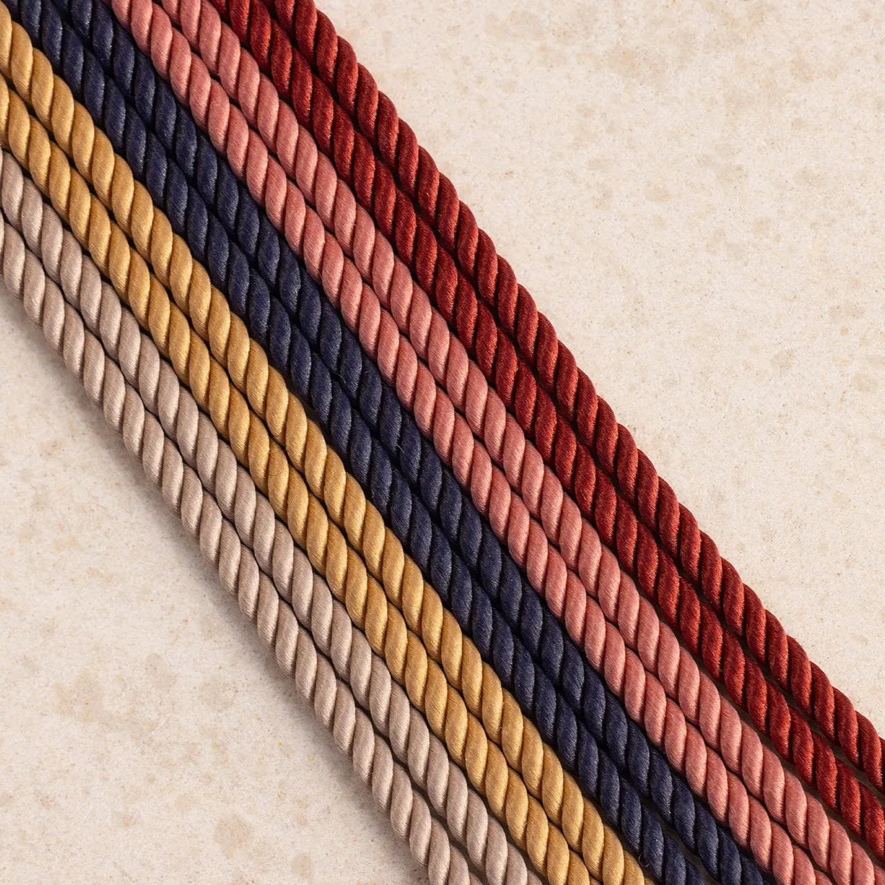 Diamond Pillow Cord Necklace In Rhubarb