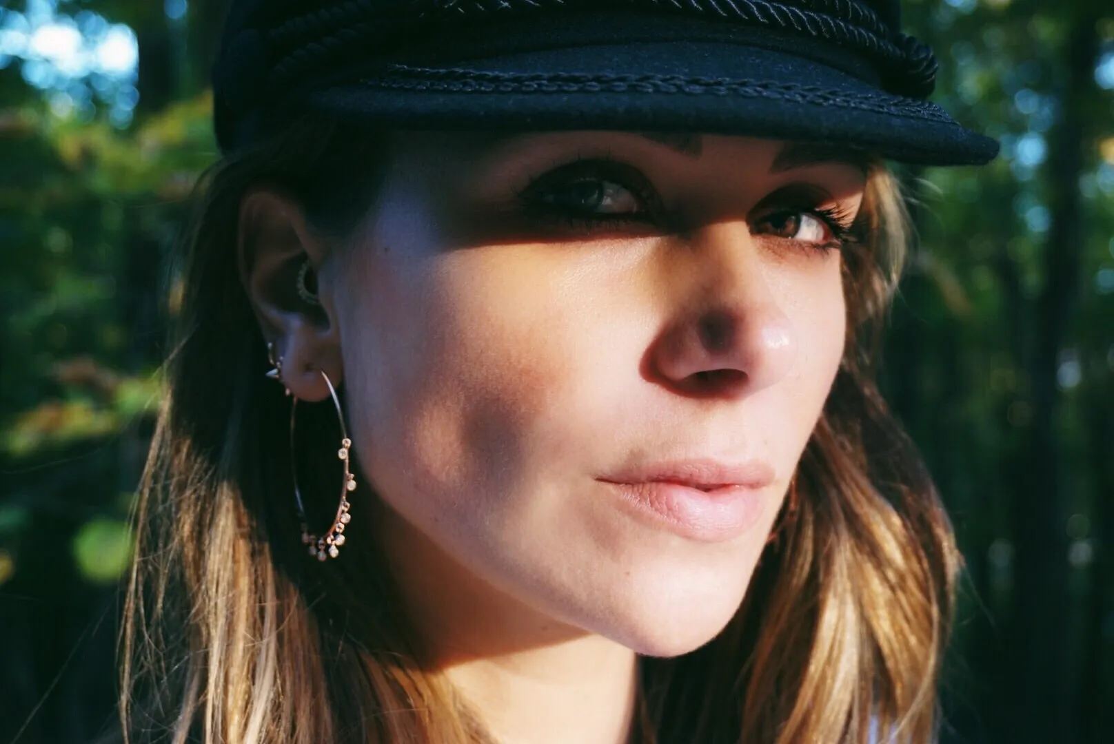 Diamond Shaker Hoop Earrings