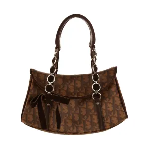 Dior Brown Logo Mini Shoulder Bag