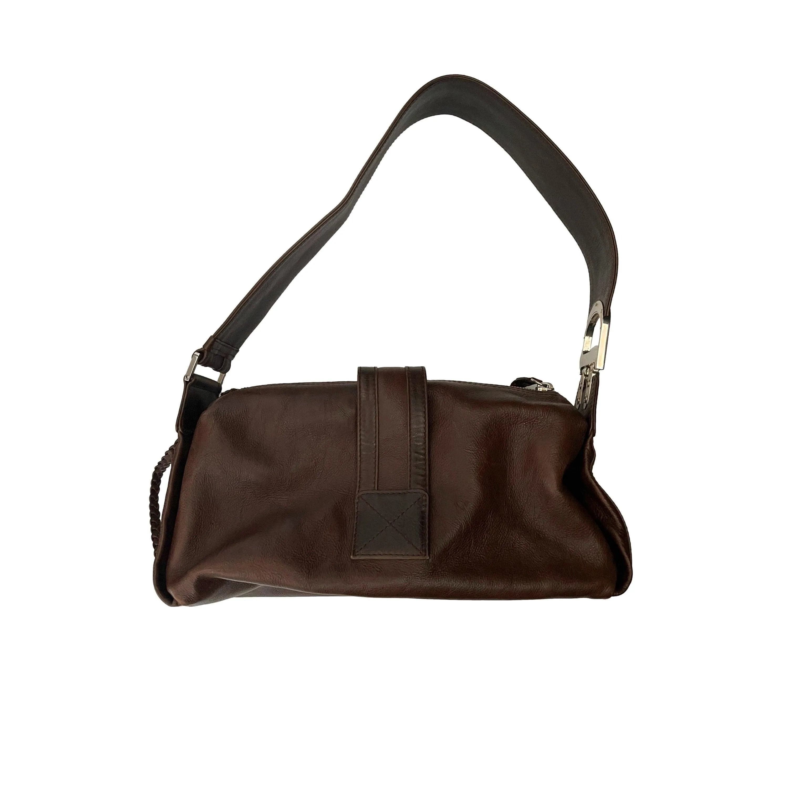 Dior Brown Logo Shoulder Bag