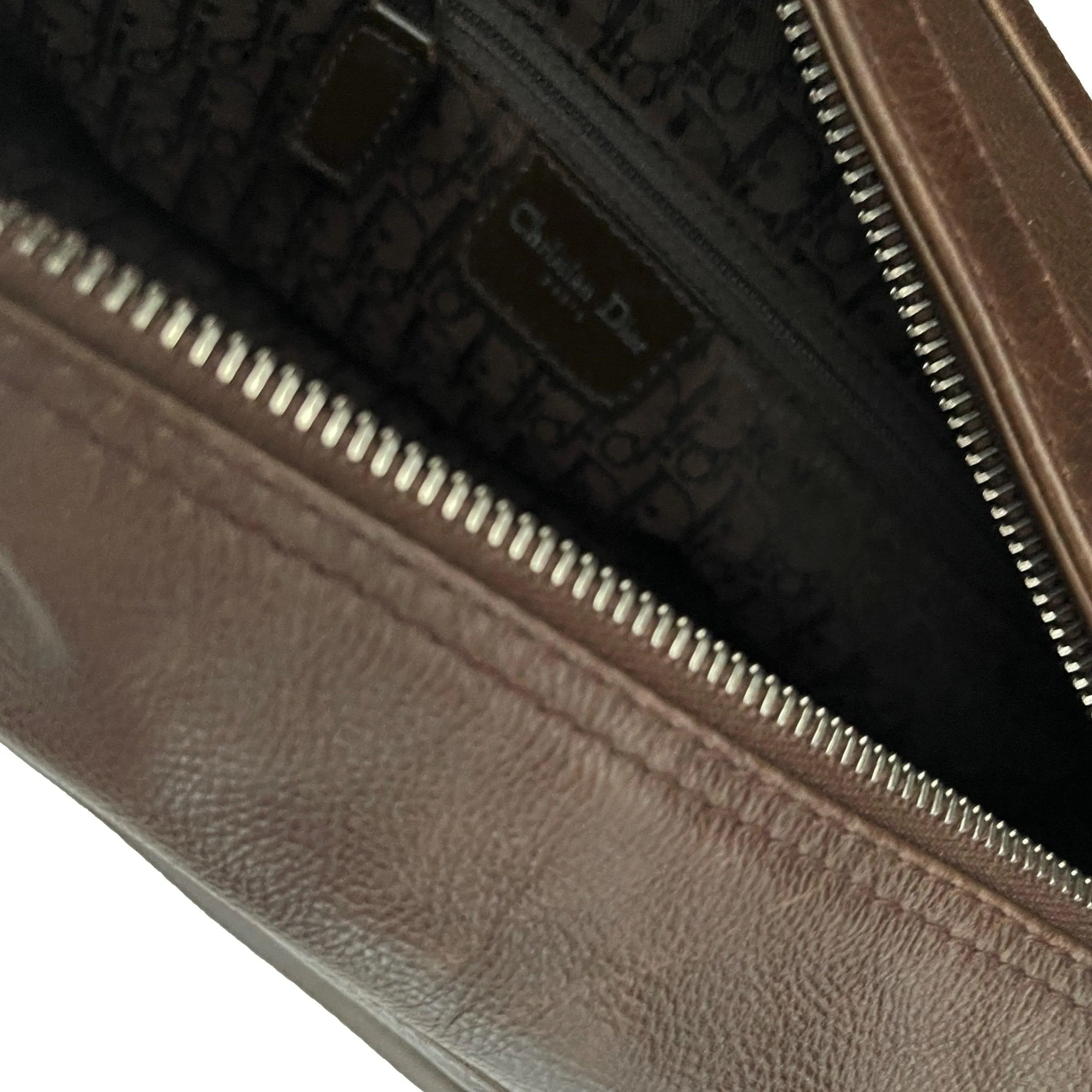Dior Brown Logo Shoulder Bag
