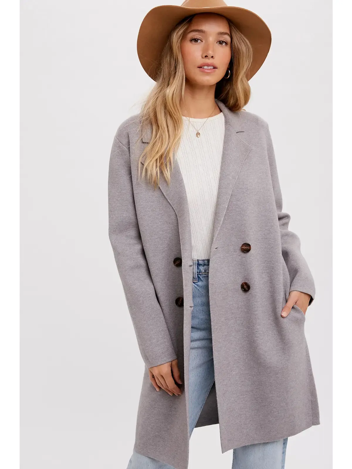 Double Breasted Cardi Coat