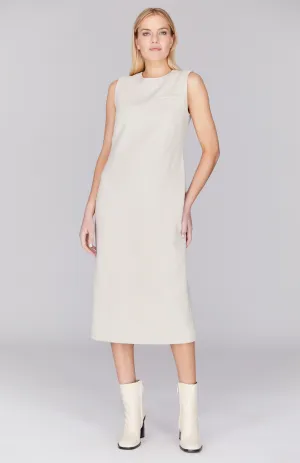 Double Face Long Sleeveless Dress