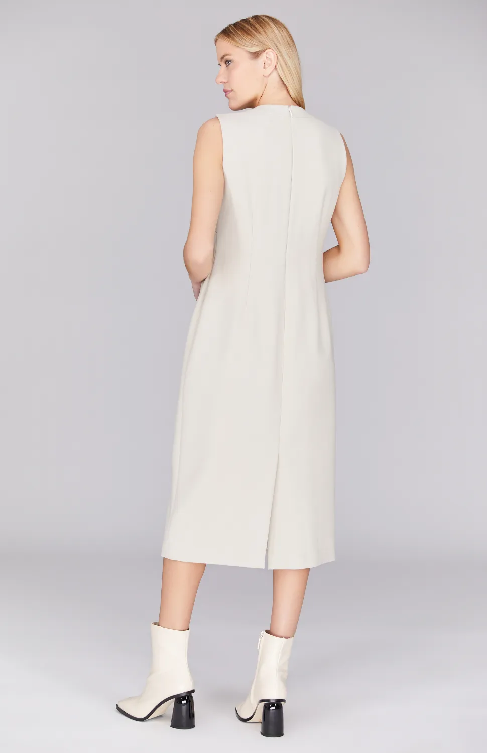 Double Face Long Sleeveless Dress
