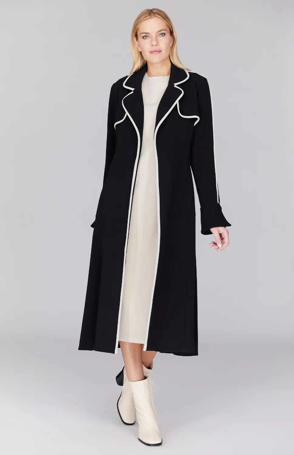 Double Face Long Sleeveless Dress
