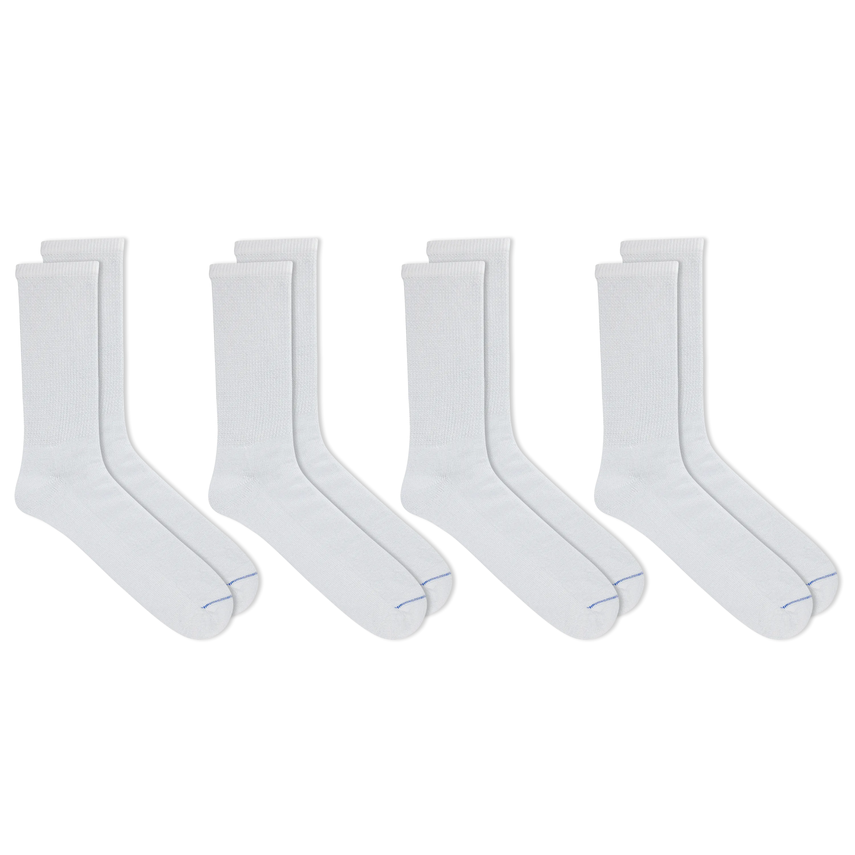 Dr. Scholl's Men's Diabetes & Circulatory Crew Socks 4 Pair Pack - Non-Binding, Cushioned Comfort