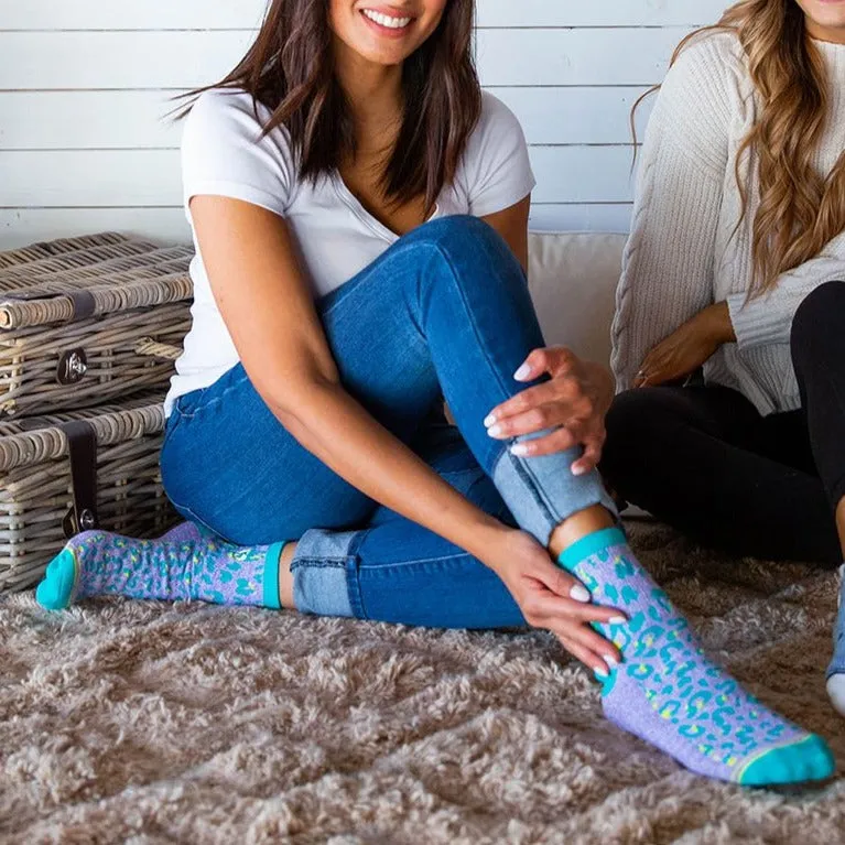 Dr. Segal's x PUDUS Cushioned Socks | Comfy Quarter Crew | Catarina Purple