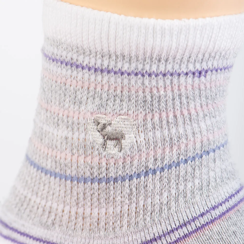 Dr. Segal's x PUDUS Cushioned Socks | Comfy Quarter Crew | Seaside Grey