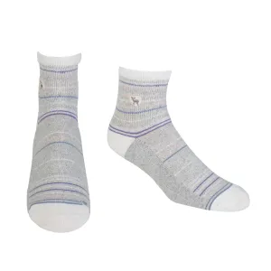 Dr. Segal's x PUDUS Cushioned Socks | Comfy Quarter Crew | Seaside Grey