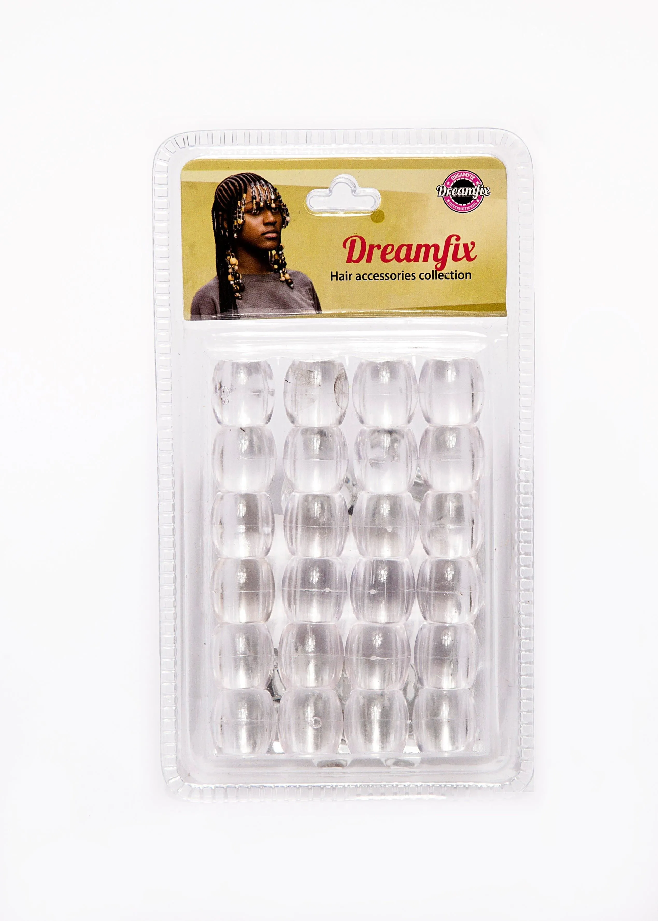Dreamfix Jumbo Hair Beads Transparent