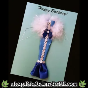 DRESSY CARDS: Happy Birthday! Handmade Greeting Card by Local Artisan