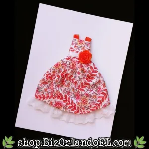 DRESSY CARDS: Sundress Theme Handmade Greeting Card by Local Artisan