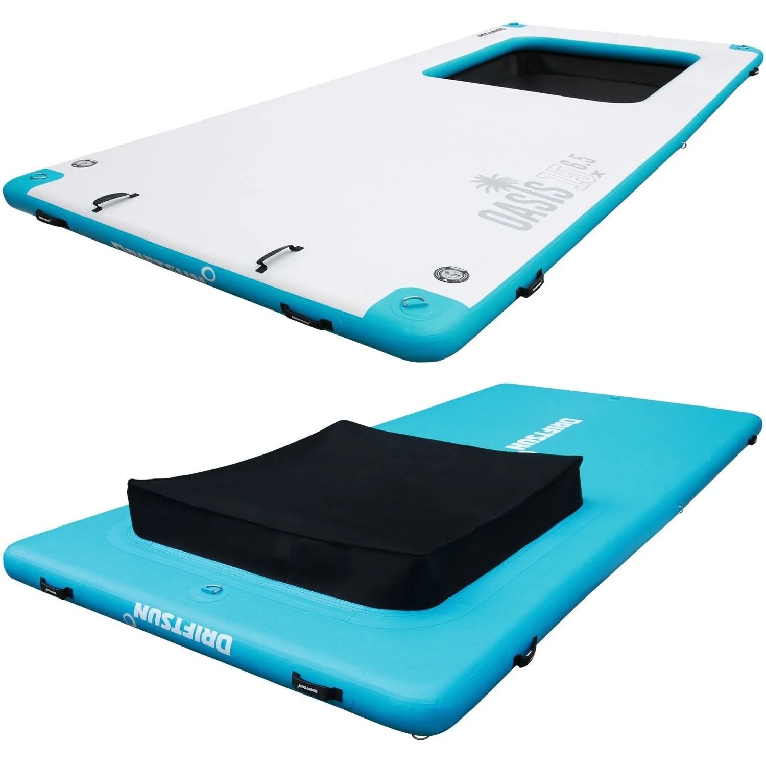 Driftsun Inflatable Floating Mesa Dock Swim Deck Platform - Multiple Sizes