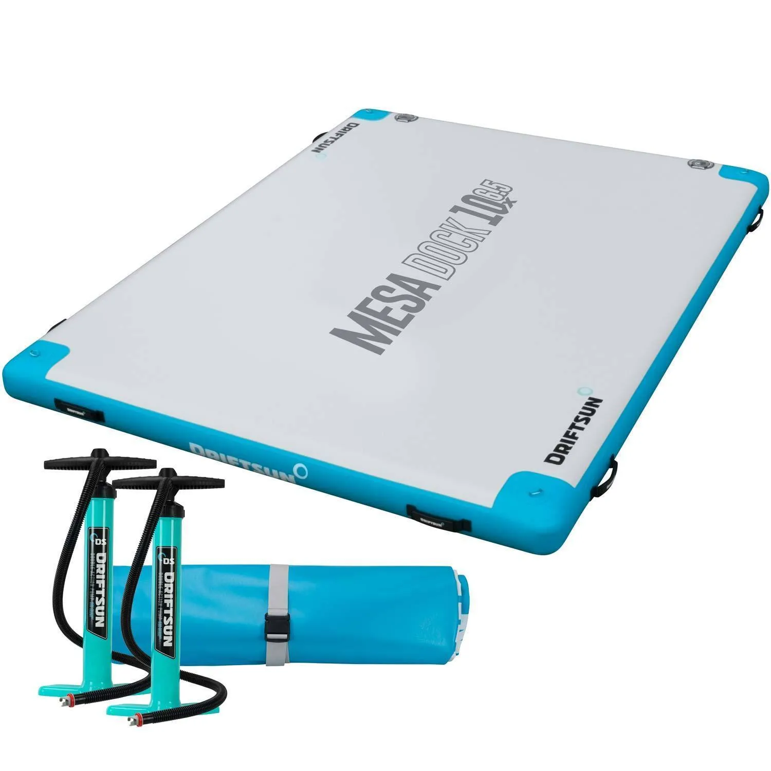 Driftsun Inflatable Floating Mesa Dock Swim Deck Platform - Multiple Sizes