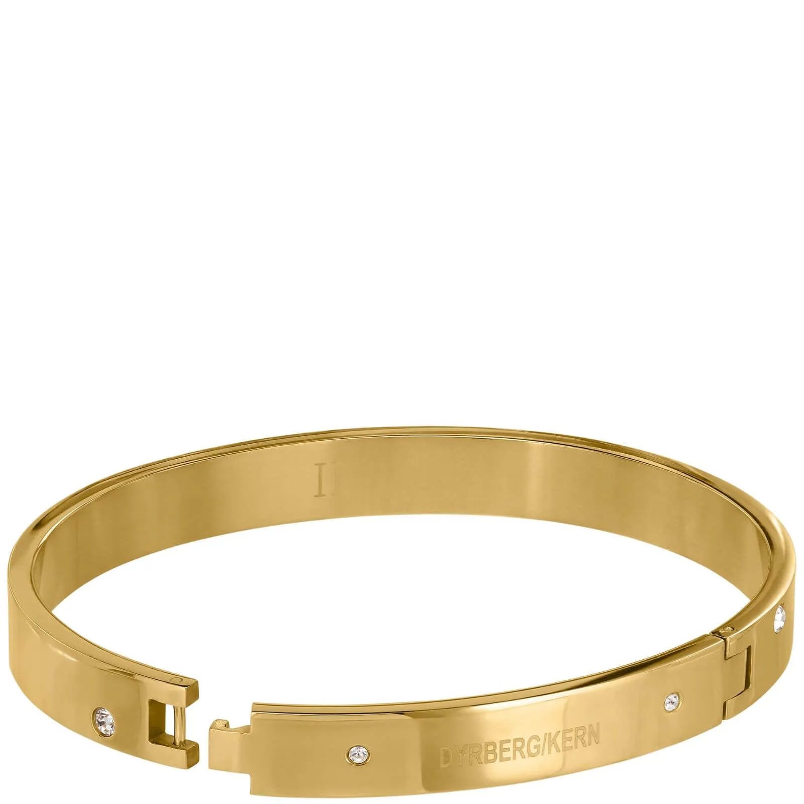 Dyrberg Kern Clare Gold Bangle - Crystal