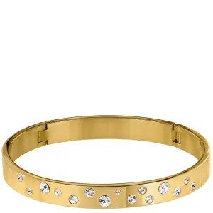 Dyrberg Kern Clare Gold Bangle - Crystal