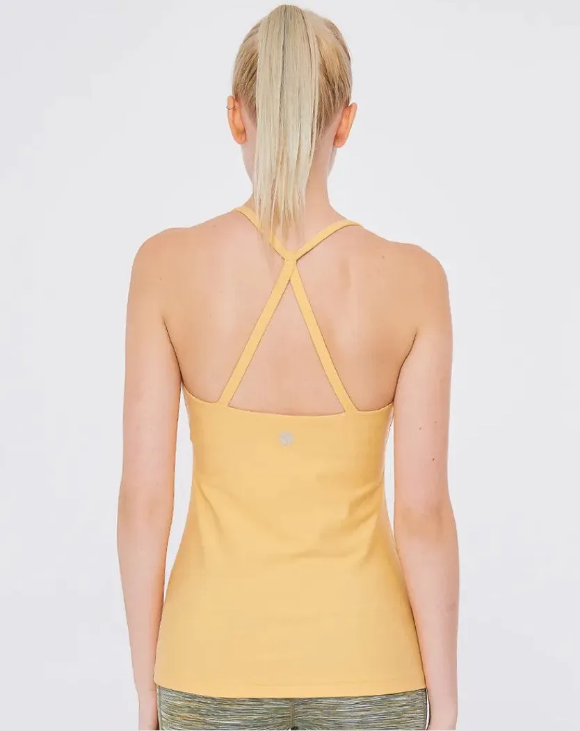 easyoga LA-VEDA Simple X Tank - O12 Grapefruit Orange
