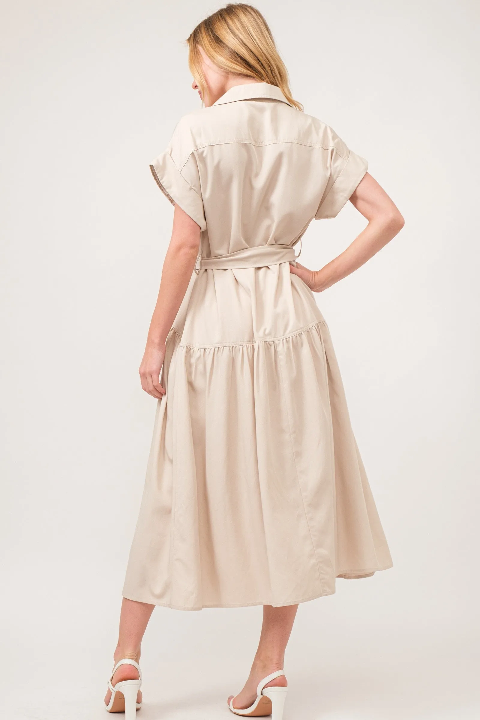 ELEGANT POCKET FRONT DRESS