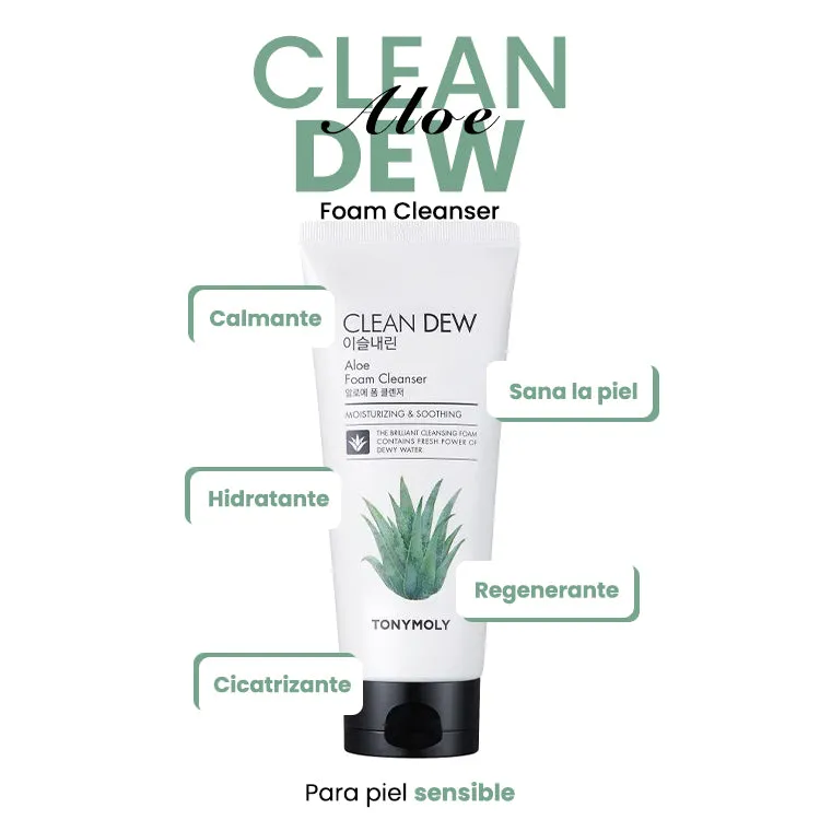 Espuma limpiadora de Áloe Clean Dew