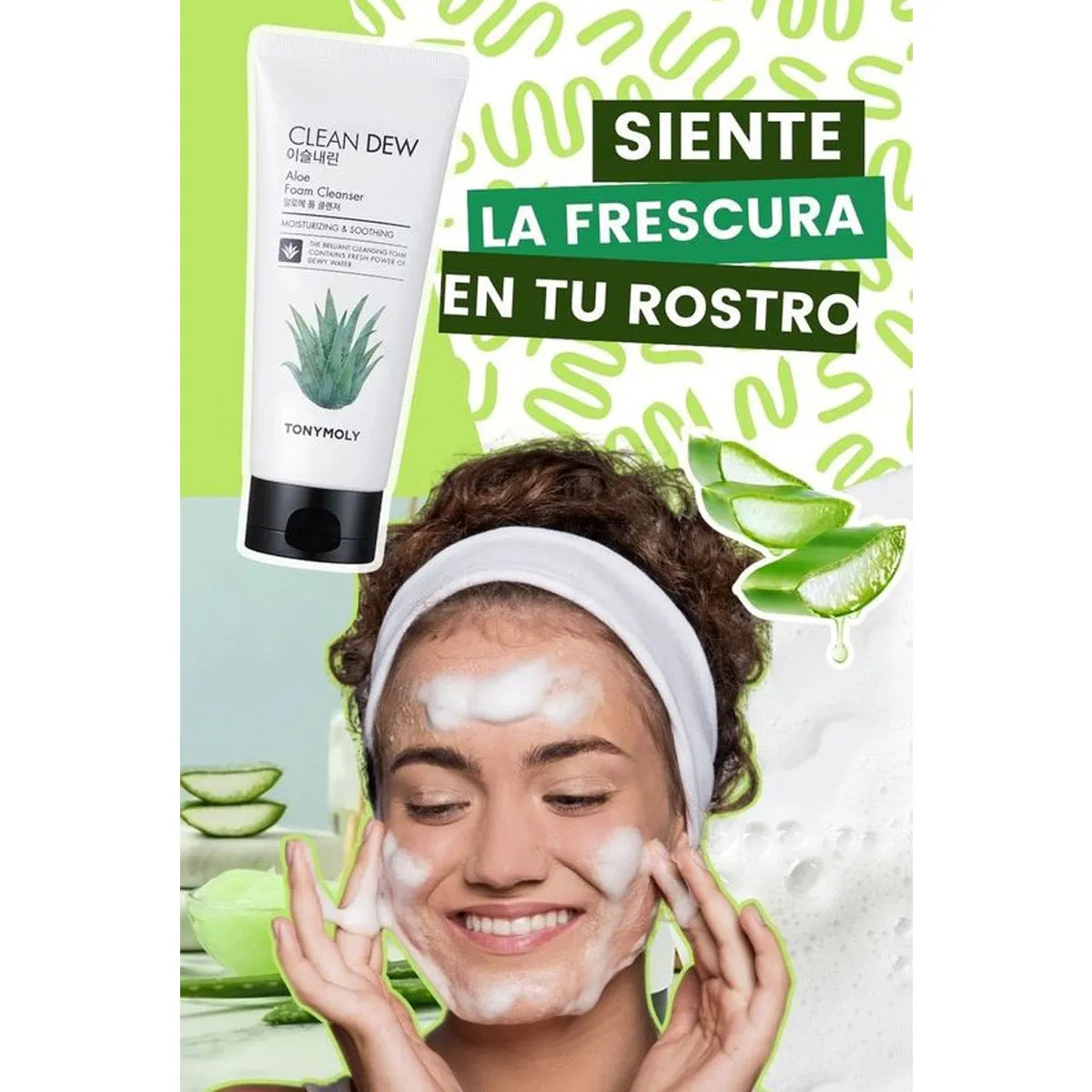 Espuma limpiadora de Áloe Clean Dew