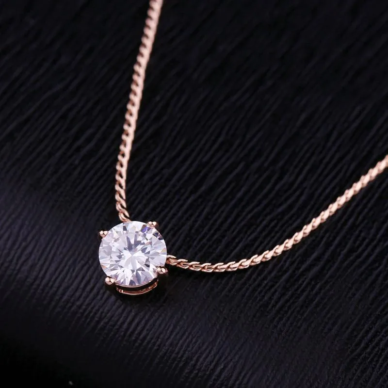 Essential Rose Gold Crystal Necklace