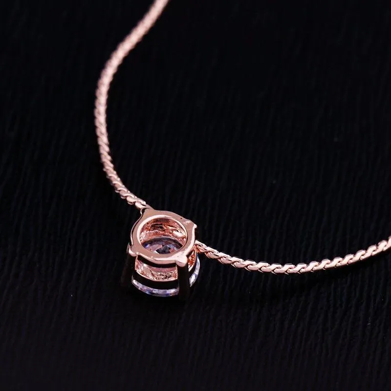 Essential Rose Gold Crystal Necklace