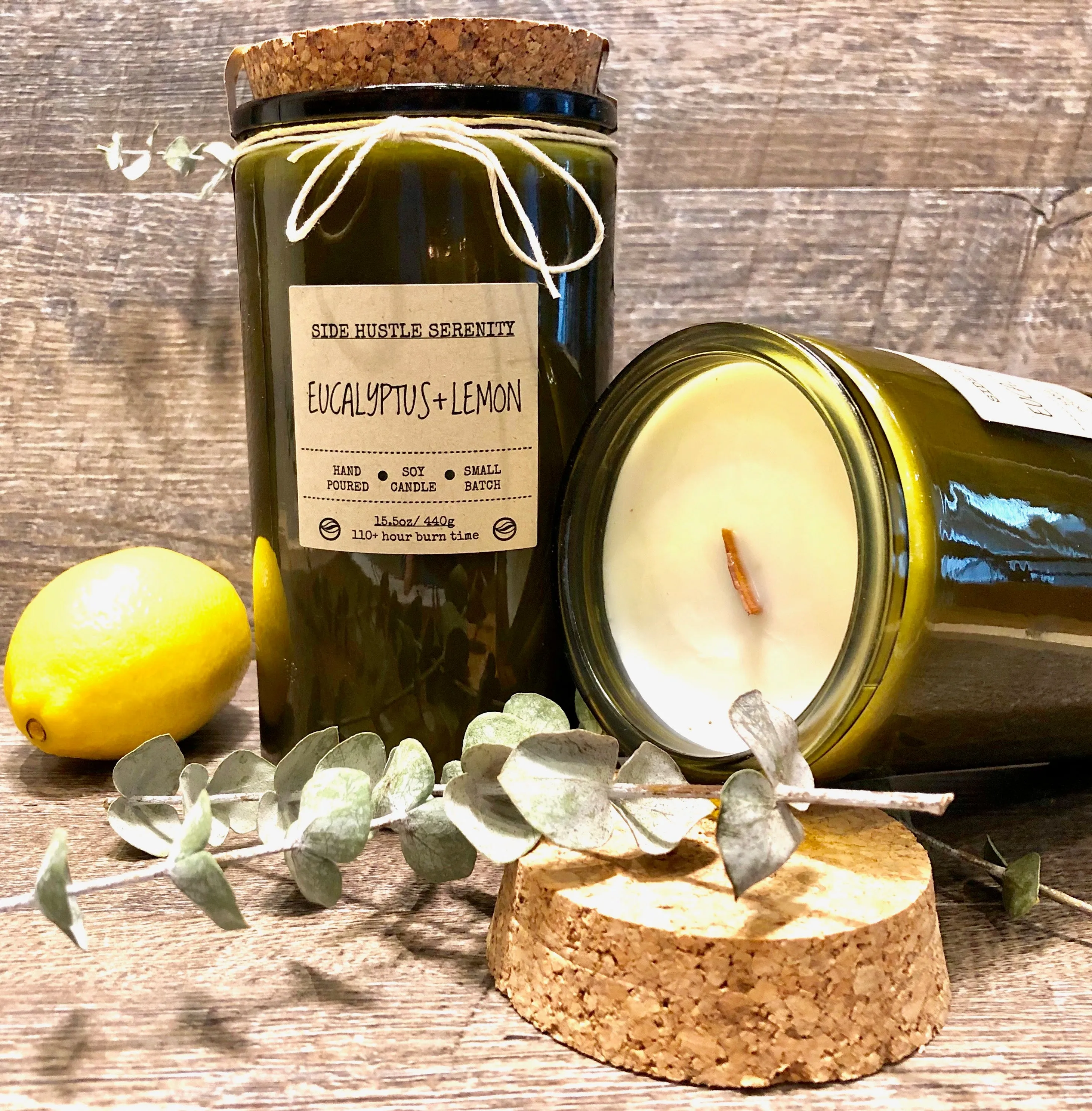Eucalyptus   Lemon Scented Soy Candle | 6.5oz