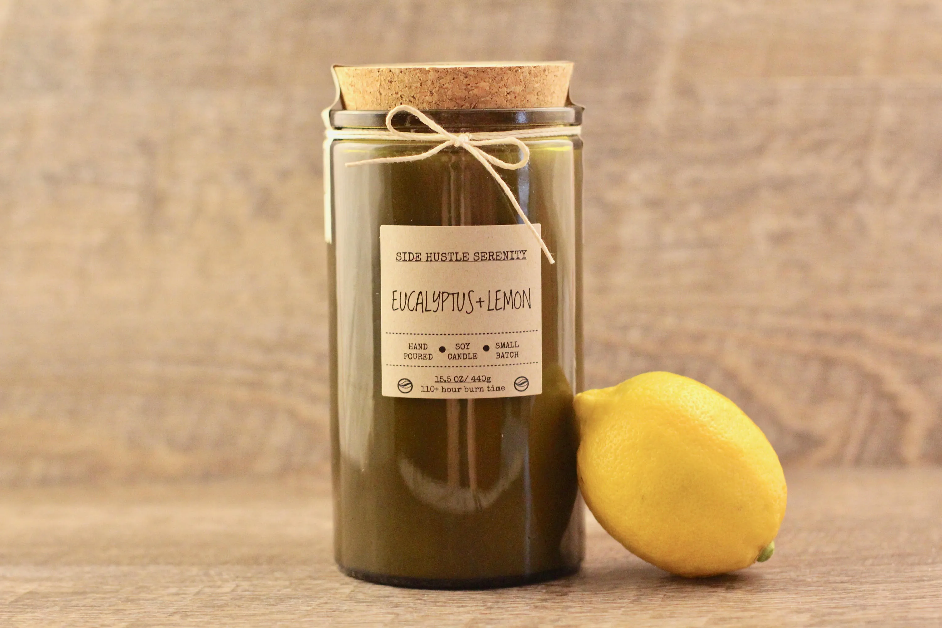 Eucalyptus   Lemon Scented Soy Candle | 6.5oz