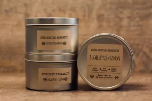 Eucalyptus   Lemon Scented Soy Candle | 6.5oz