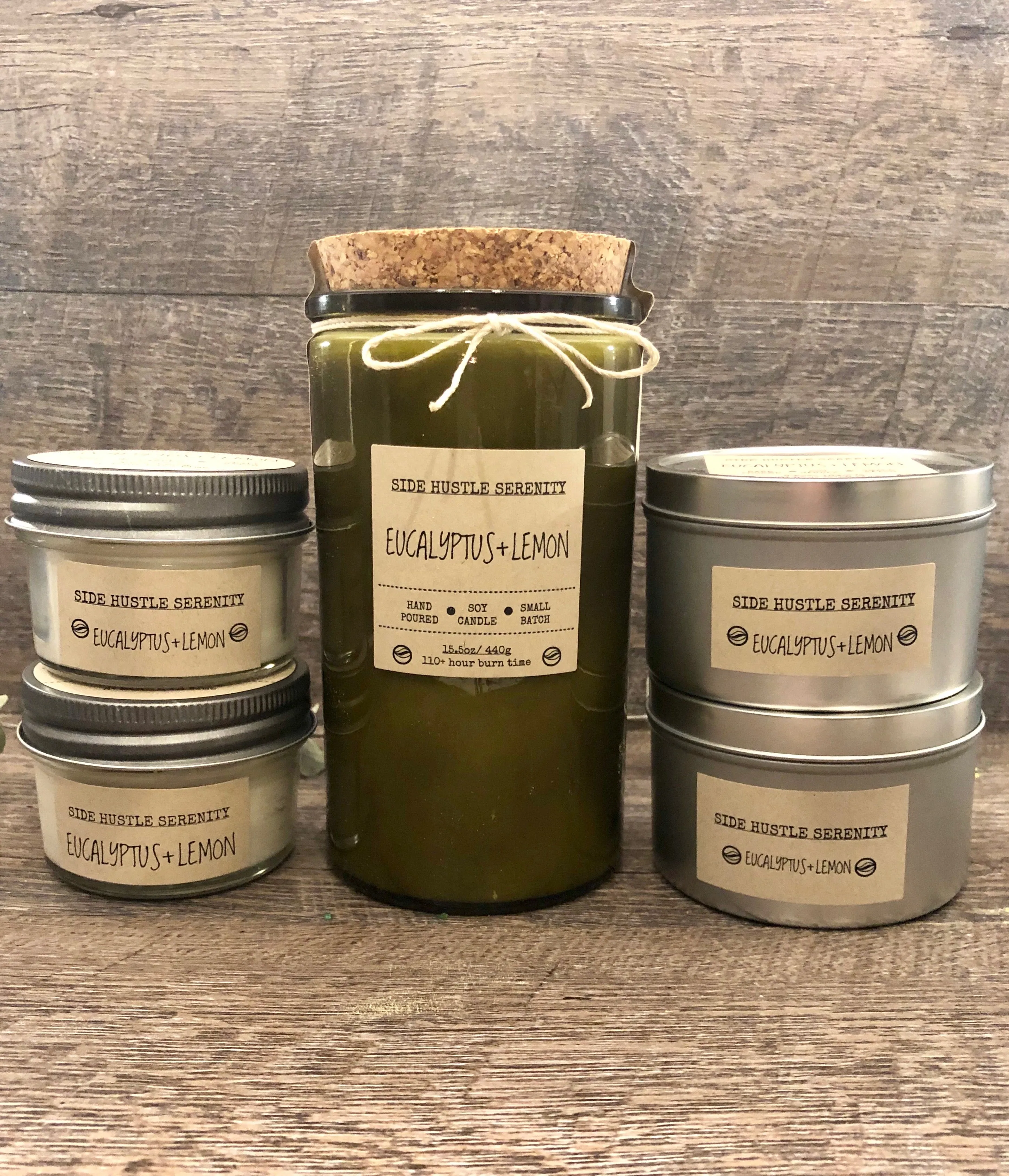 Eucalyptus   Lemon Scented Soy Candle | 6.5oz