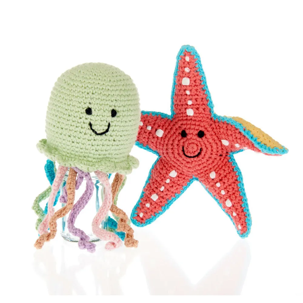 Fair Trade Starfish Baby Rattle