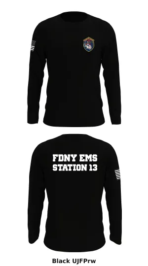 FDNY EMS Station 13 Store 1 Core Men's LS Performance Tee - UJFPrw