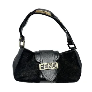 Fendi Black Logo Shoulder Bag