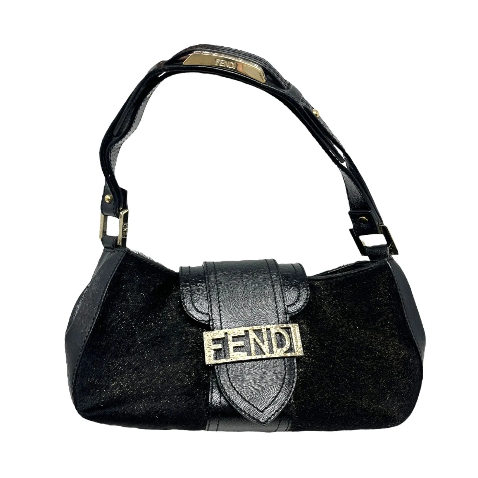 Fendi Black Logo Shoulder Bag